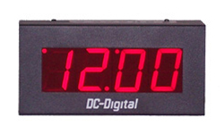 (DC-25N-POE) 2.3 Inch LED, Network NTP Server Synchronized, Web Page Configurable, POE Powered, Atomic Digital Time of Day Clock